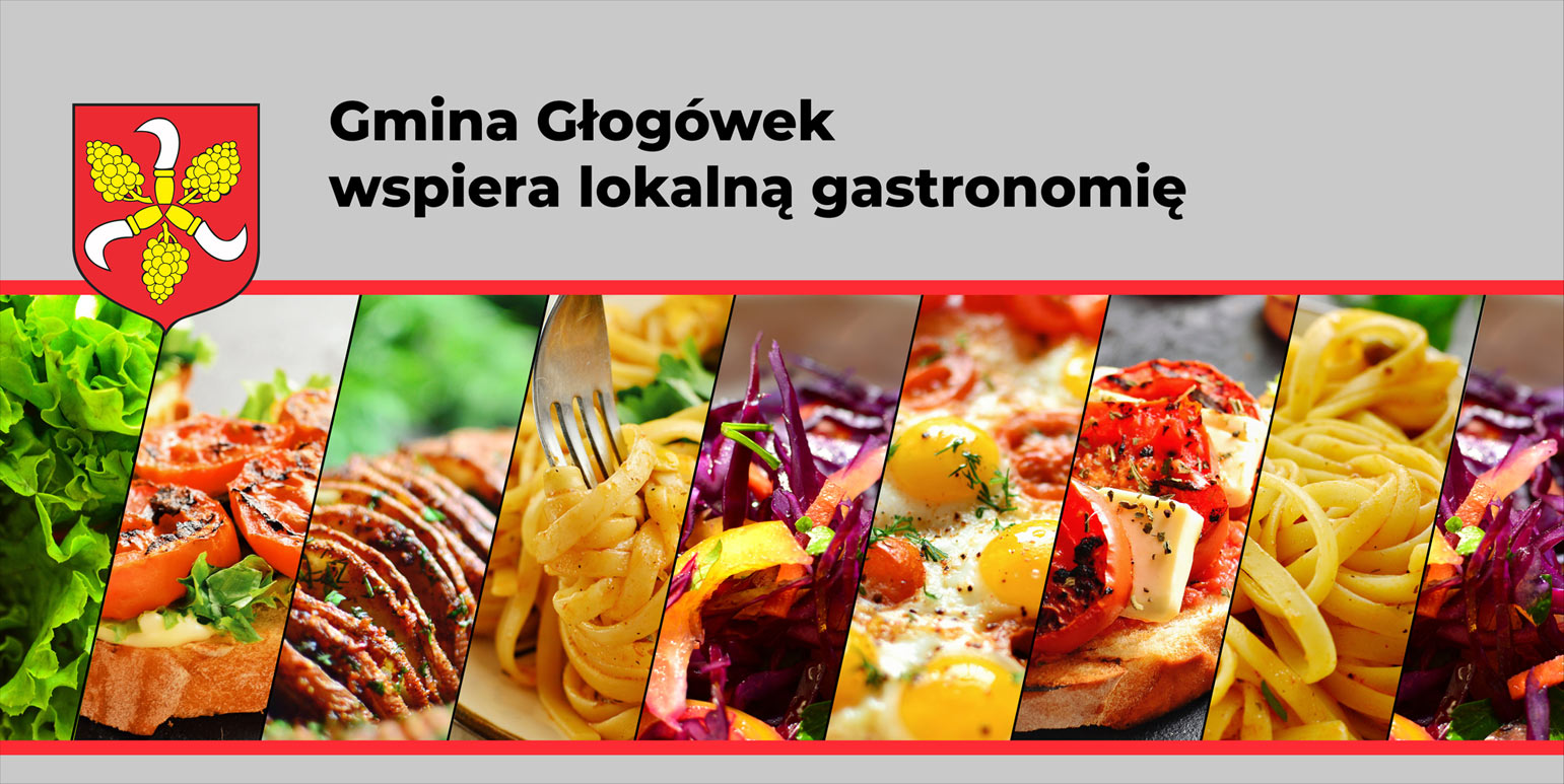 Baner Gmina Głogówek wspiera gastronomię